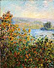 Claude Monet Flower Beds At Vetheuil painting